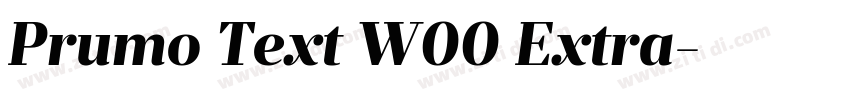 Prumo Text W00 Extra字体转换
